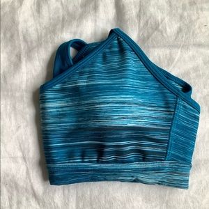 Blue Adidas sports bra